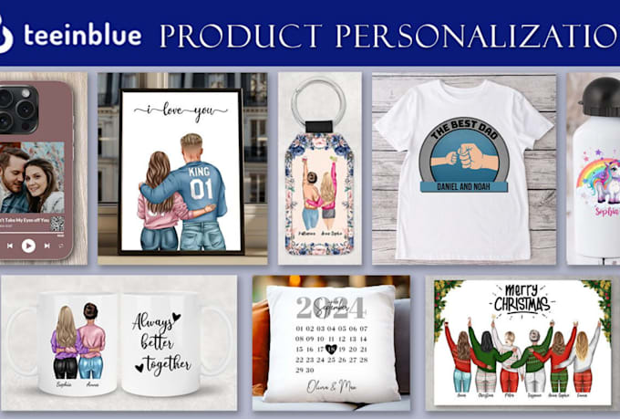 setup teeinblue pod product personalization